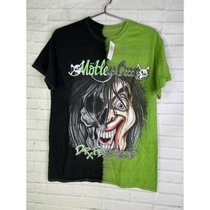 Motley Crue Dr Feelgood Split Dye Graphic Print Tee T-Shirt Young Men's Size M